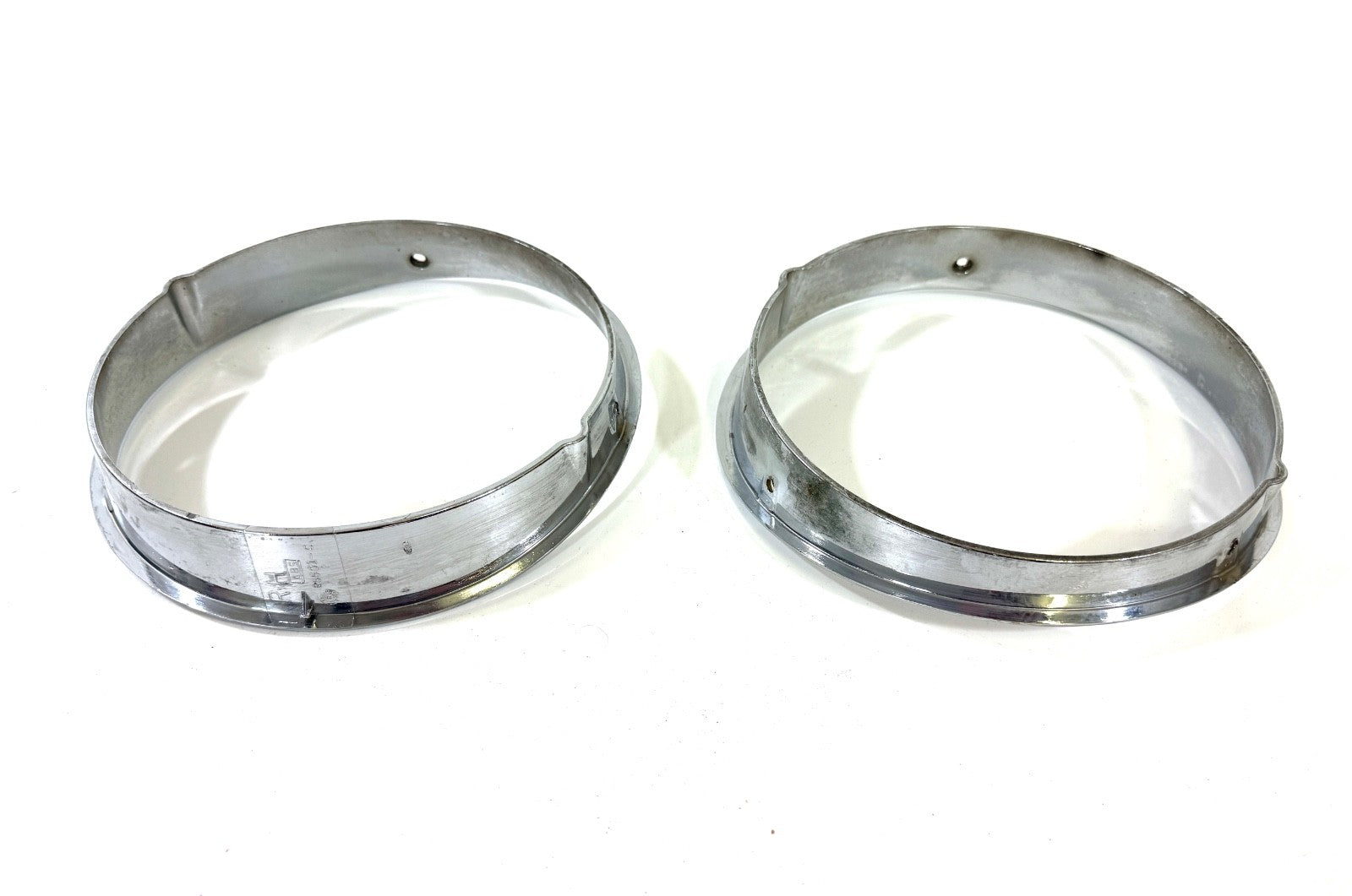 Jeep Wrangler TJ 1997-2006 OEM Chrome RH and LH Headlight Trim Rings Bezels7