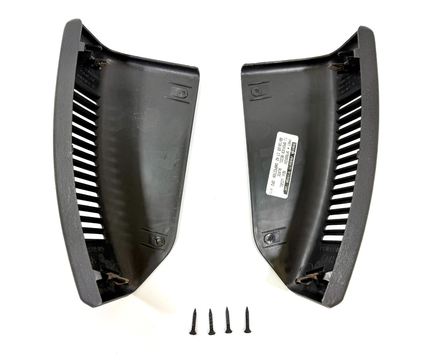 Jeep TJ Wrangler OEM Dash Speaker Grill Trim Panel Pair Black-Slate 1997-20062