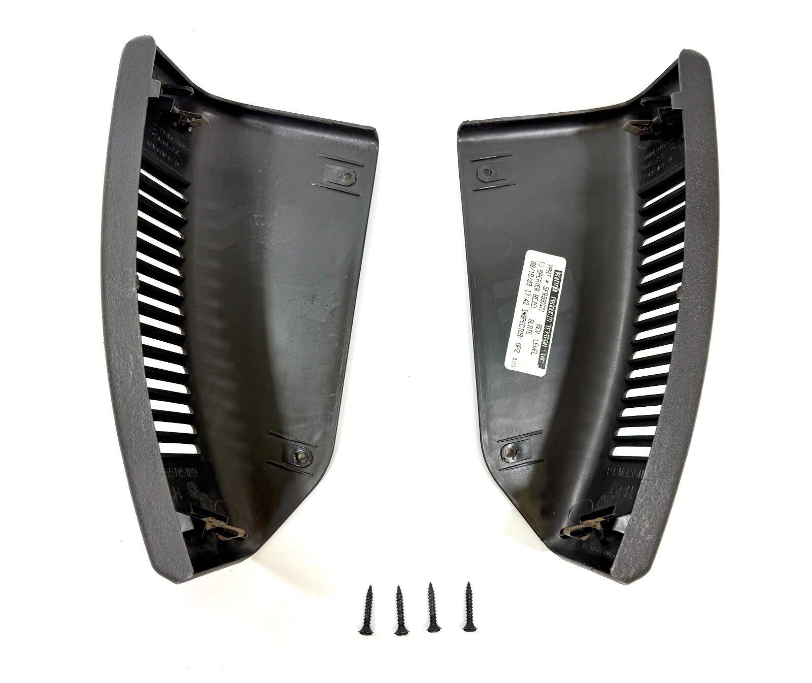 Jeep TJ Wrangler OEM Dash Speaker Grill Trim Panel Pair Black-Slate 1997-20062
