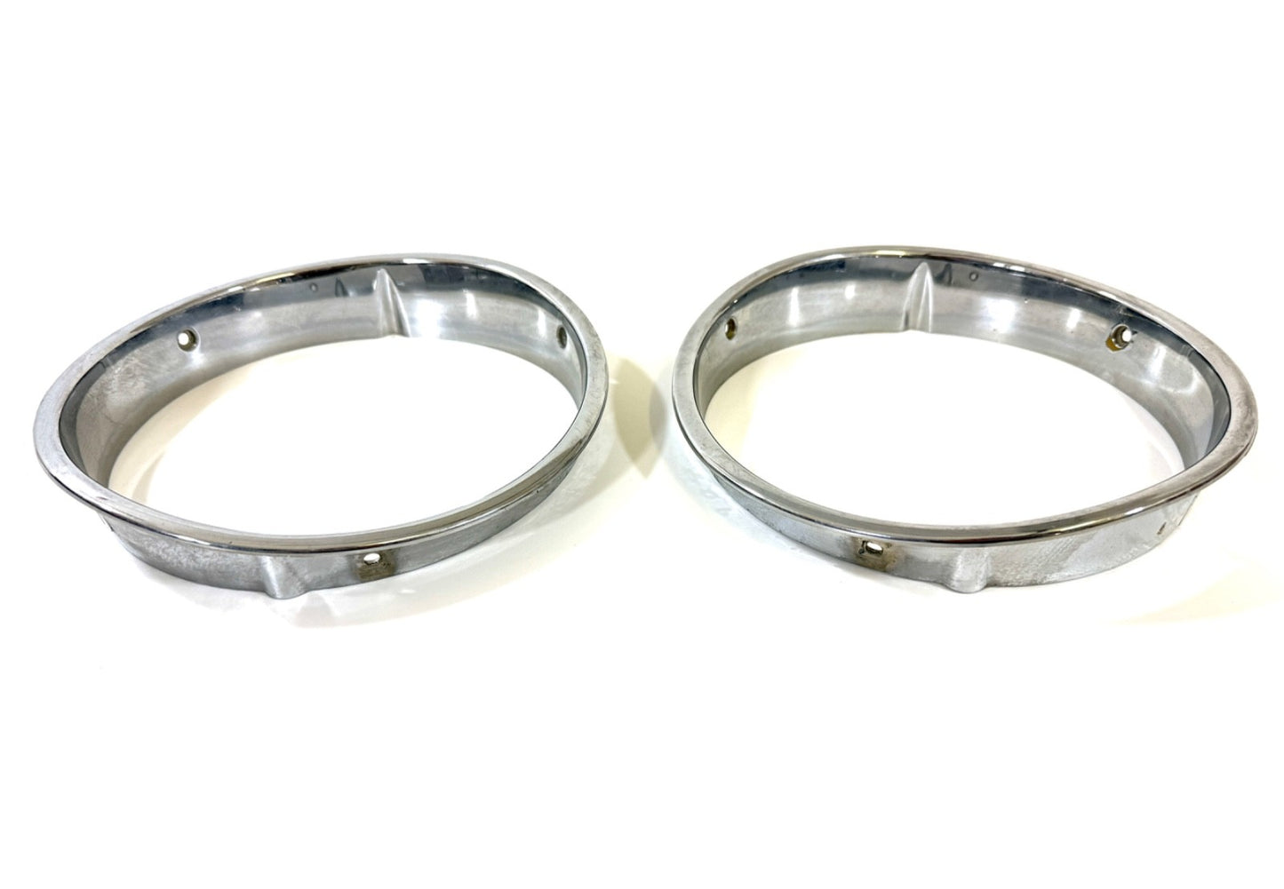 Jeep Wrangler TJ 1997-2006 OEM Chrome RH and LH Headlight Trim Rings Bezels1