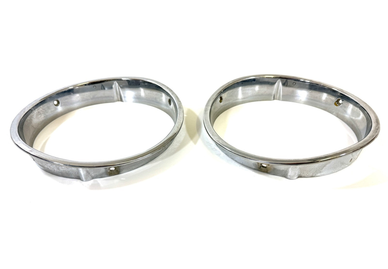 Jeep Wrangler TJ 1997-2006 OEM Chrome RH and LH Headlight Trim Rings Bezels1