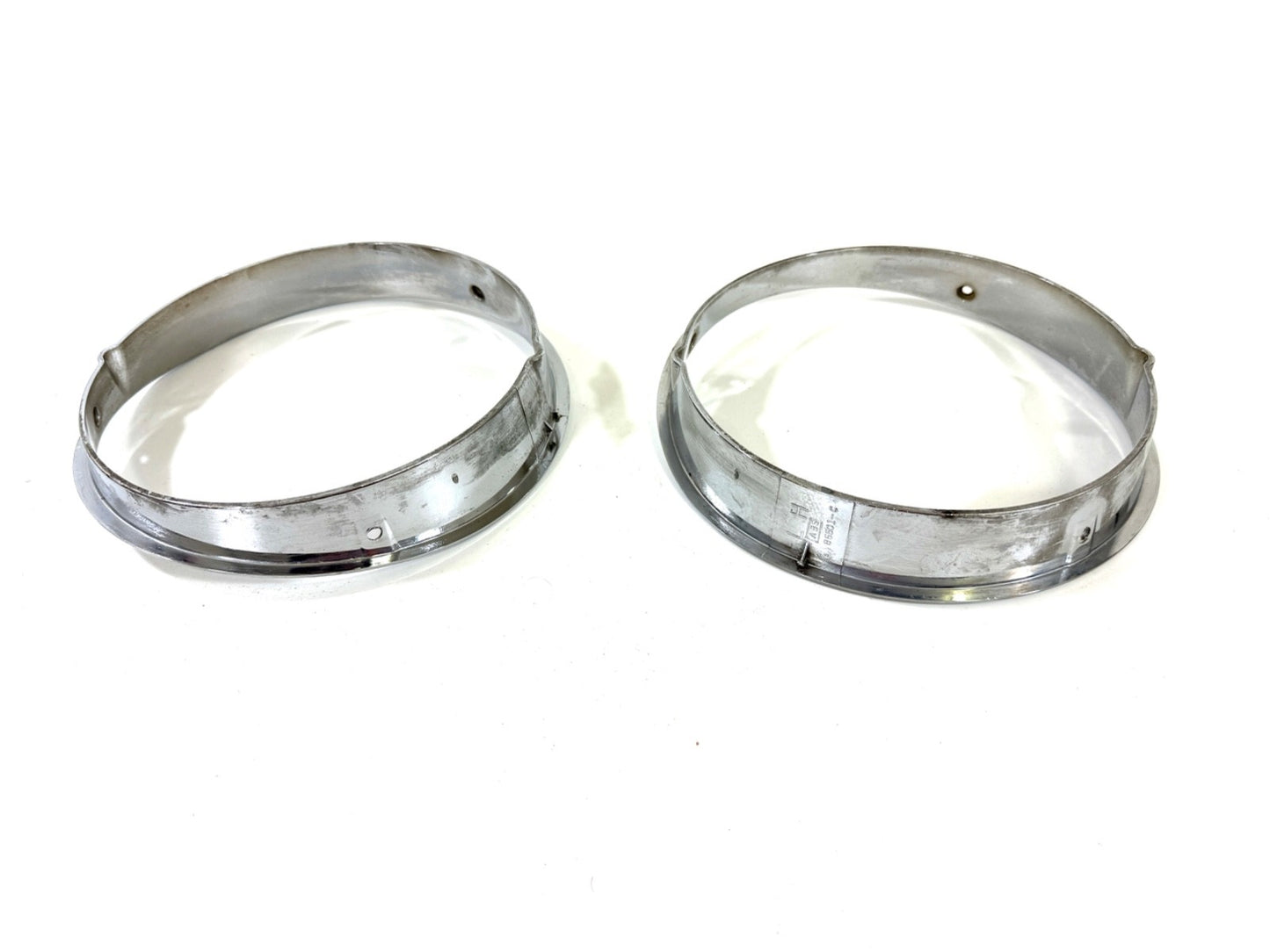 Jeep Wrangler TJ 1997-2006 OEM Chrome RH and LH Headlight Trim Rings Bezels5