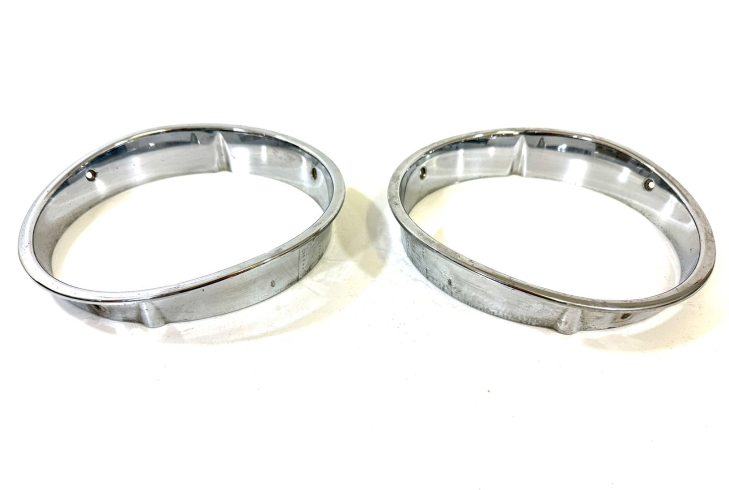 Jeep Wrangler TJ 1997-2006 OEM Chrome RH and LH Headlight Trim Rings Bezels1