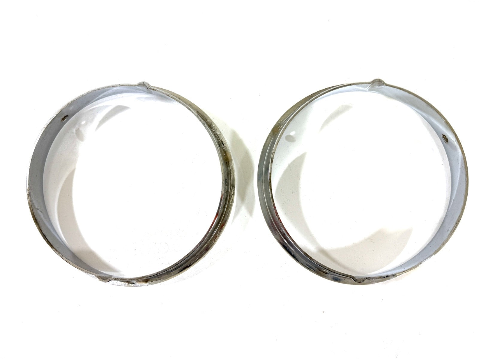 Jeep Wrangler TJ 1997-2006 OEM Chrome RH and LH Headlight Trim Rings Bezels5