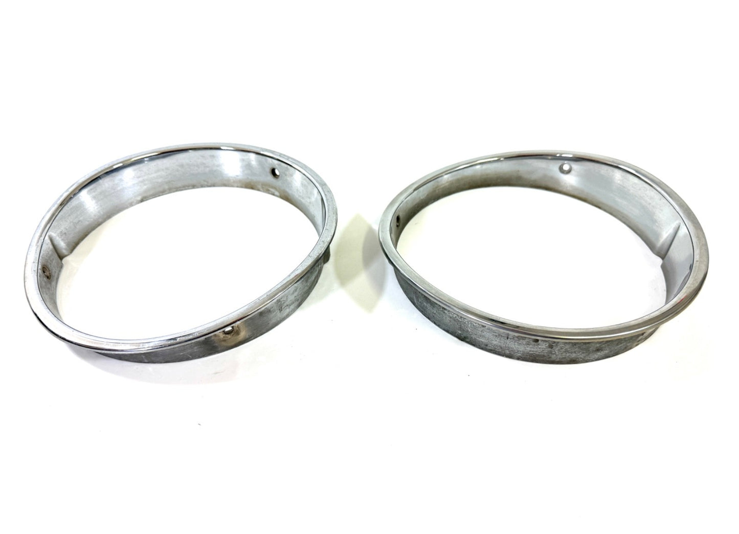 Jeep Wrangler TJ 1997-2006 OEM Chrome RH and LH Headlight Trim Rings Bezels2