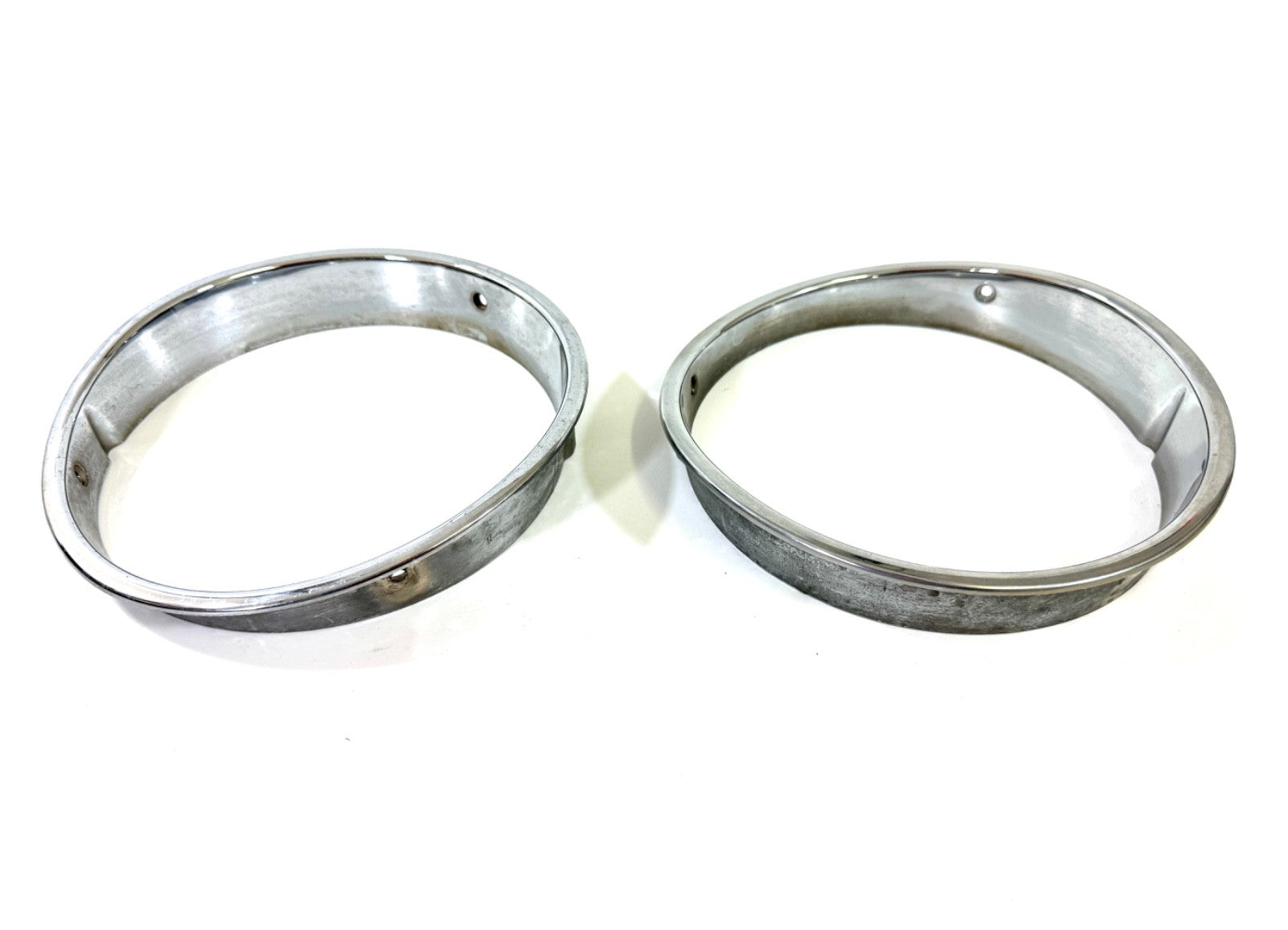 Jeep Wrangler TJ 1997-2006 OEM Chrome RH and LH Headlight Trim Rings Bezels2