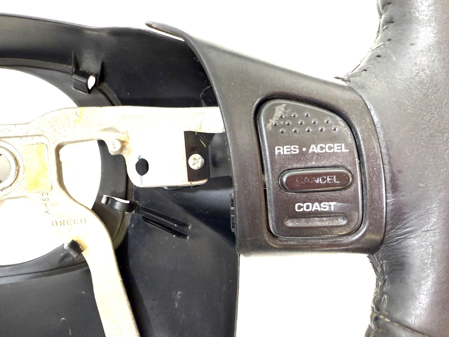 2003-2006 Jeep Wrangler TJ OEM Steering Wheel Black Leather 5JG621X9AB2