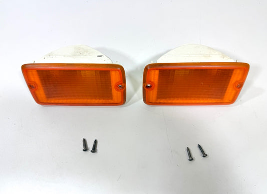 Jeep Wrangler TJ 97-06 OEM Front Driver Passenger RH LH Turn Signal Lens Pair0