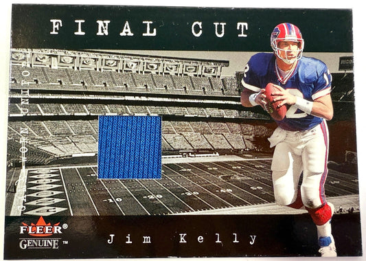 2001 Fleer Genuine Final Cut Jerseys Jim Kelly HOF0
