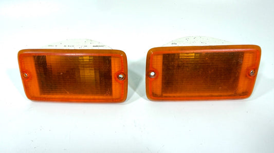 Jeep Wrangler TJ 97-06 OEM Front Driver Passenger RH LH Turn Signal Lens Pair0