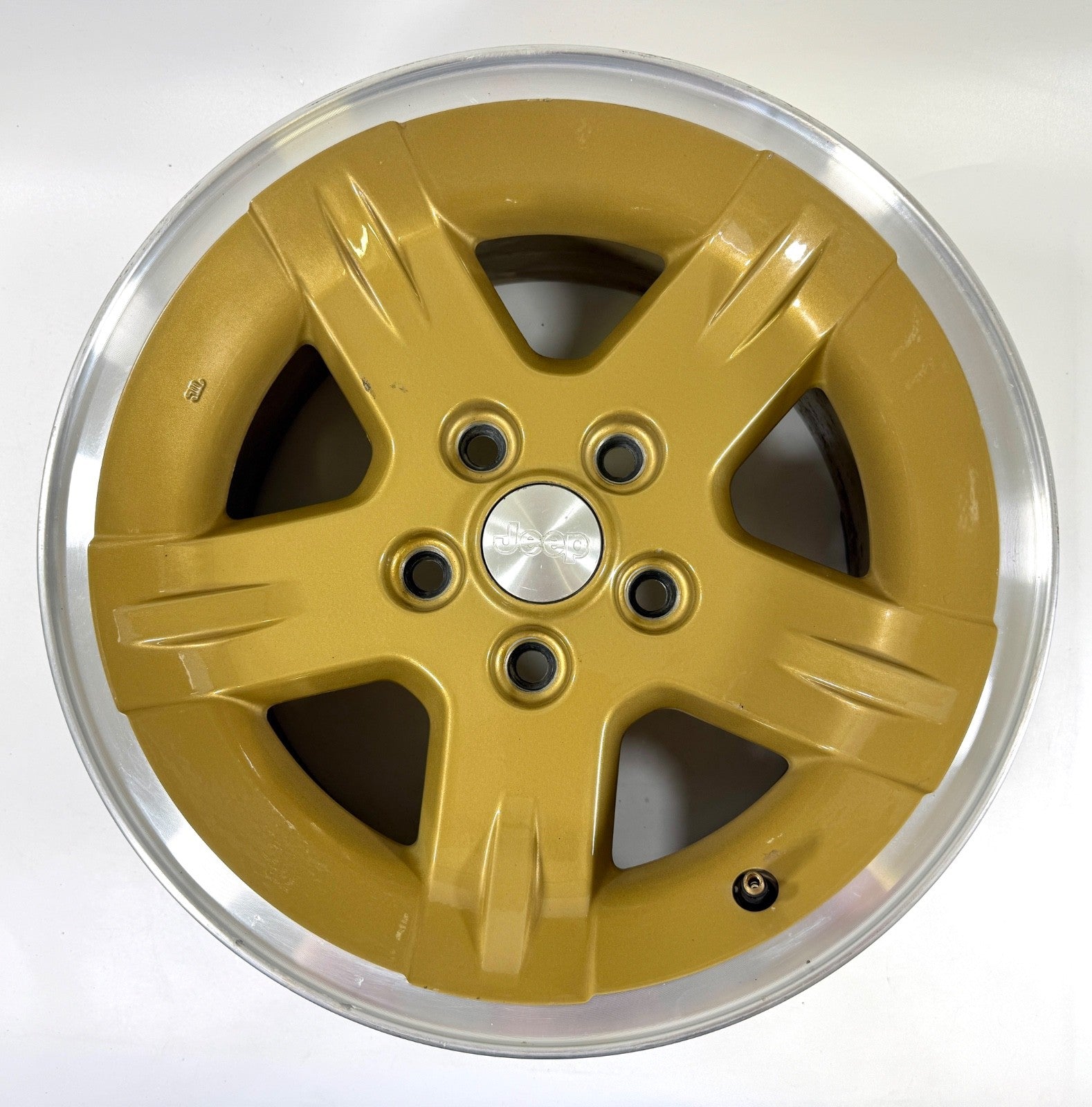 15" Jeep Wrangler Golden Eagle Wheel Rim Factory OEM 2003-2006 Machined Lip Gold0