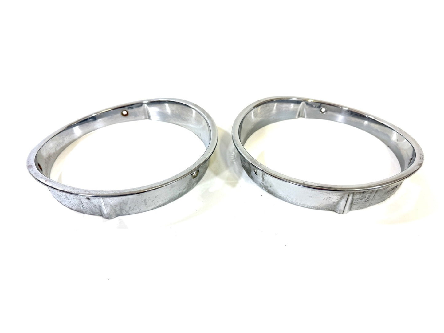 Jeep Wrangler TJ 1997-2006 OEM Chrome RH and LH Headlight Trim Rings Bezels3