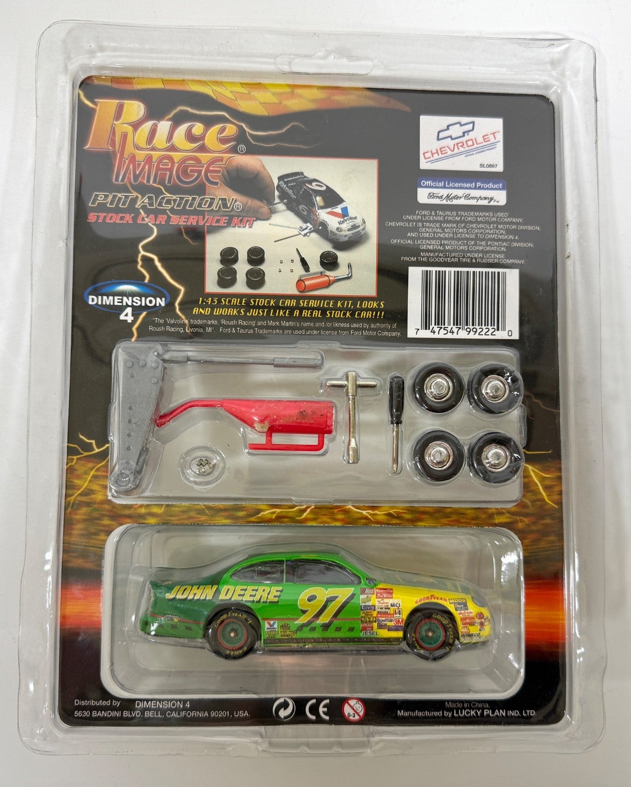 Race Image Pit Action Stock Car Service Kit # 97 John Deere  1:43 NIB NEW1