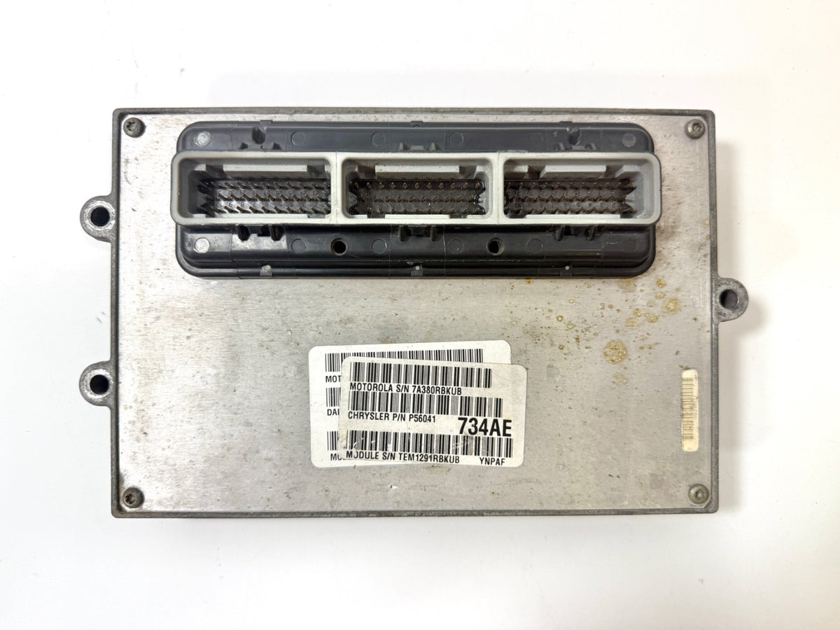 2001 Jeep TJ ECU ECM PCM Engine Computer 2.5L Manual Engine Control P56041734AE0