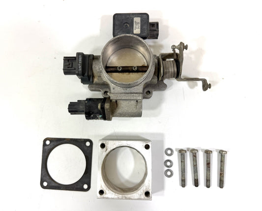 Jeep Wrangler TJ 97-01 4.0 Throttle Body Original OEM with Aftermarket Spacer0