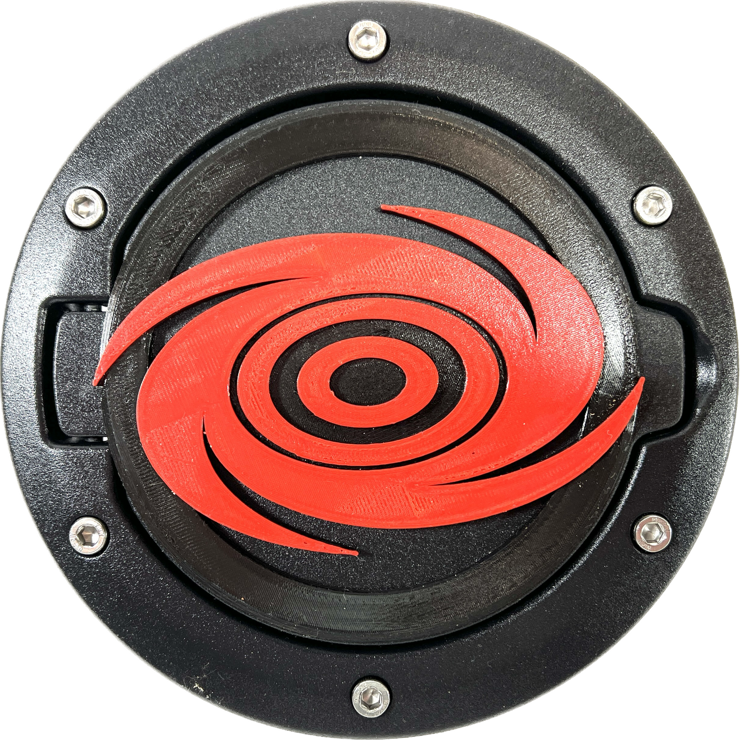 Jeep JK Wrangler Black Fuel Filler Door w/ Storm Warning Symbol 2007-20180