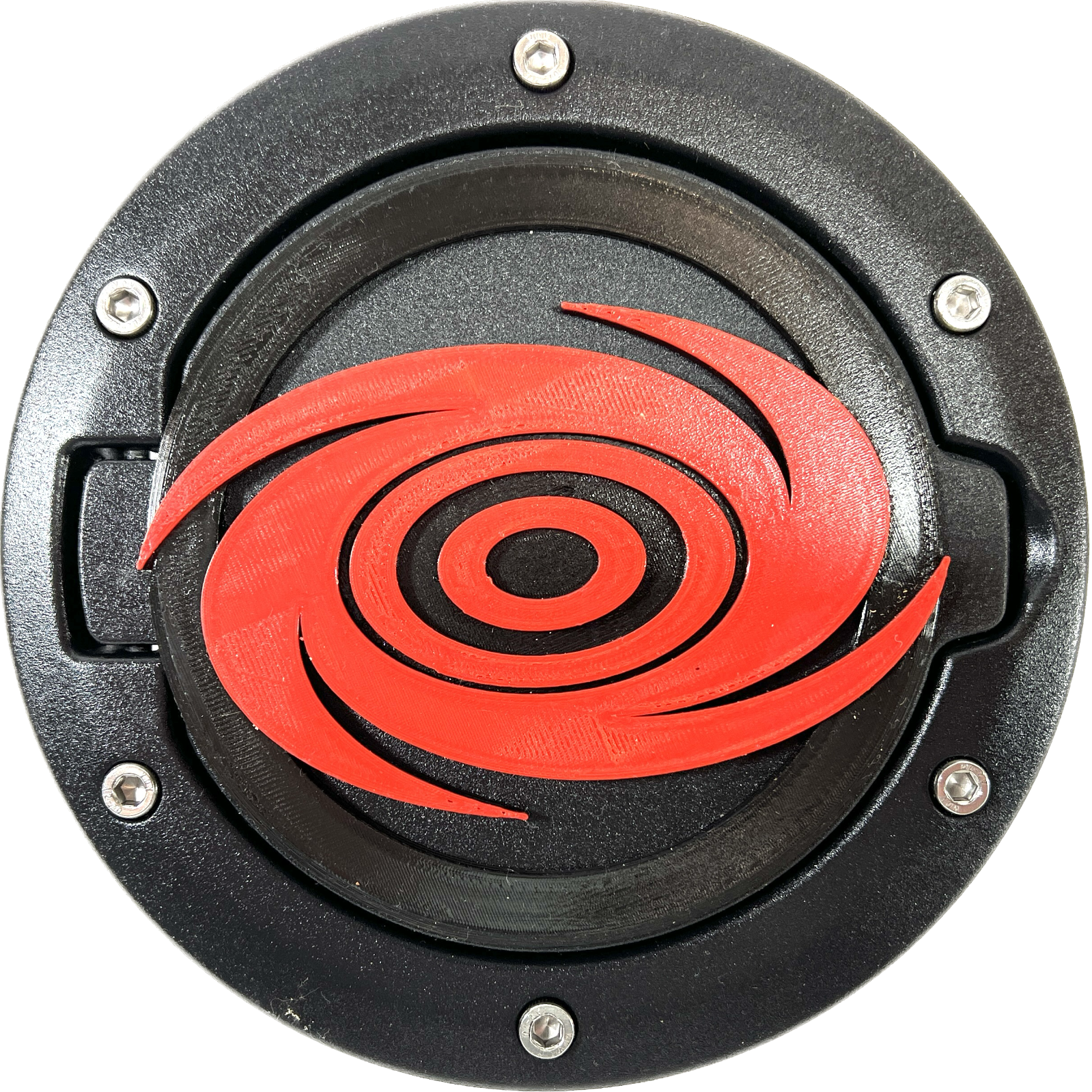 Jeep JK Wrangler Black Fuel Filler Door w/ Storm Warning Symbol 2007-20180