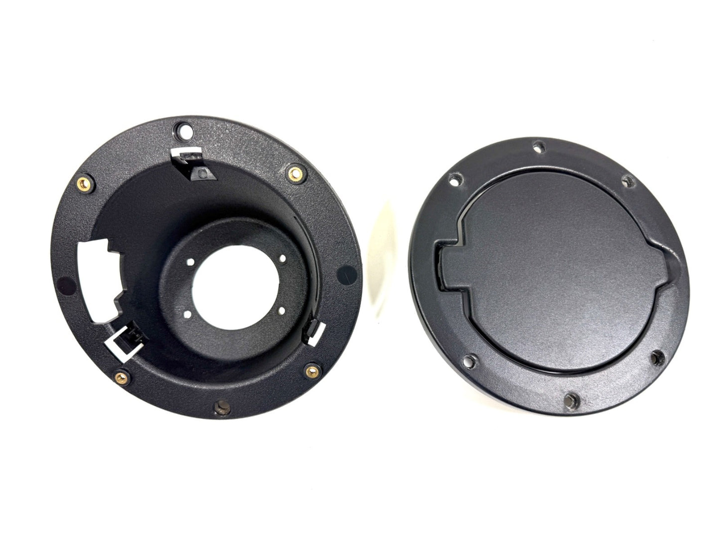 Jeep Wrangler TJ Fuel Filler Neck Bezel and Stainless Locking Door0