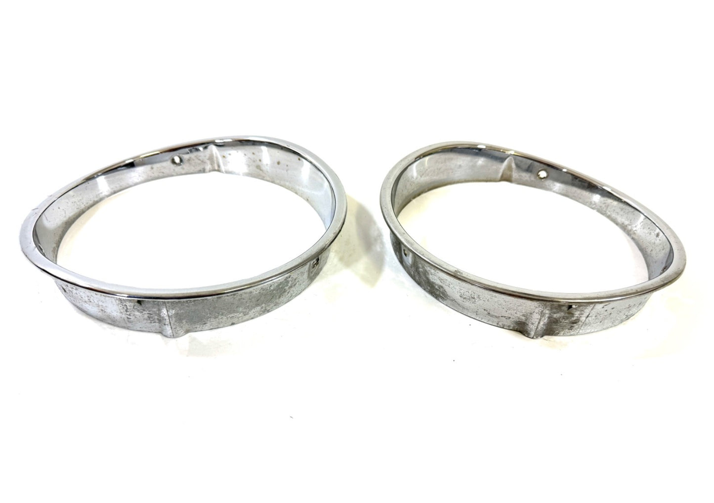 Jeep Wrangler TJ 1997-2006 OEM Chrome RH and LH Headlight Trim Rings Bezels3