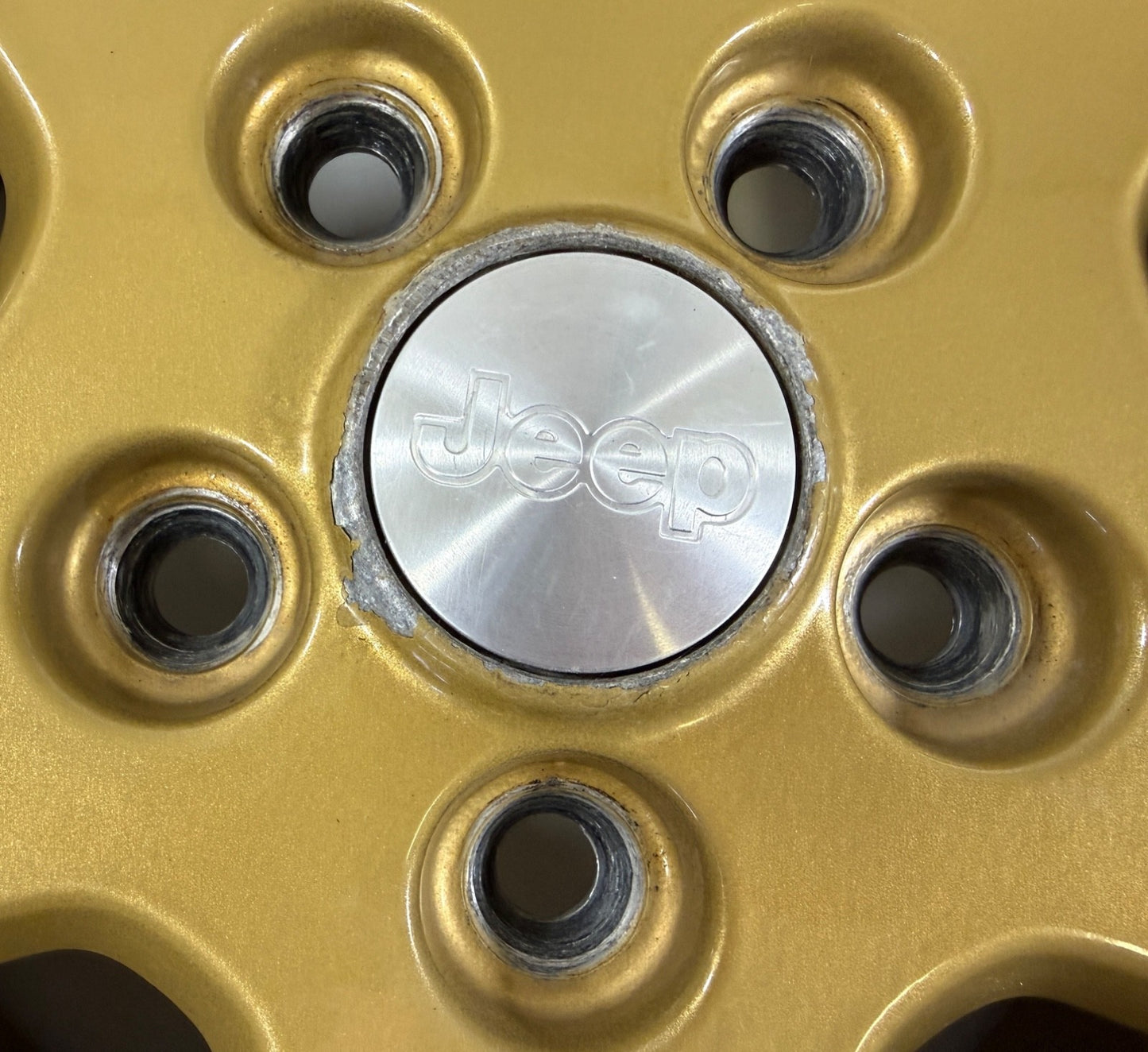 15" Jeep Wrangler Golden Eagle Wheel Rim Factory OEM 2003-2006 Machined Lip Gold1