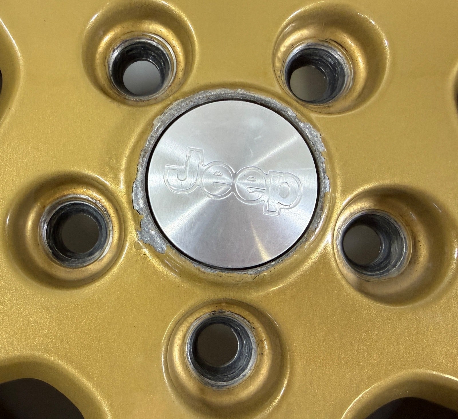 15" Jeep Wrangler Golden Eagle Wheel Rim Factory OEM 2003-2006 Machined Lip Gold1