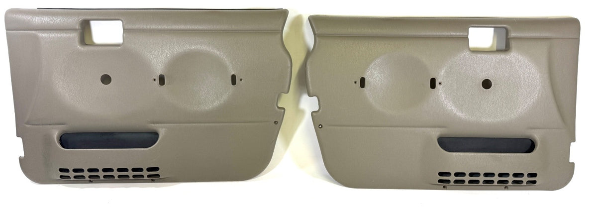 2003-2006 Jeep Wrangler TJ OEM Door Panel Set Pair Left Right KHAKI0
