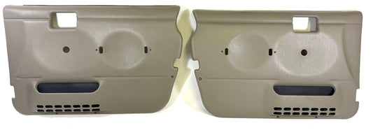 2003-2006 Jeep Wrangler TJ OEM Door Panel Set Pair Left Right KHAKI0