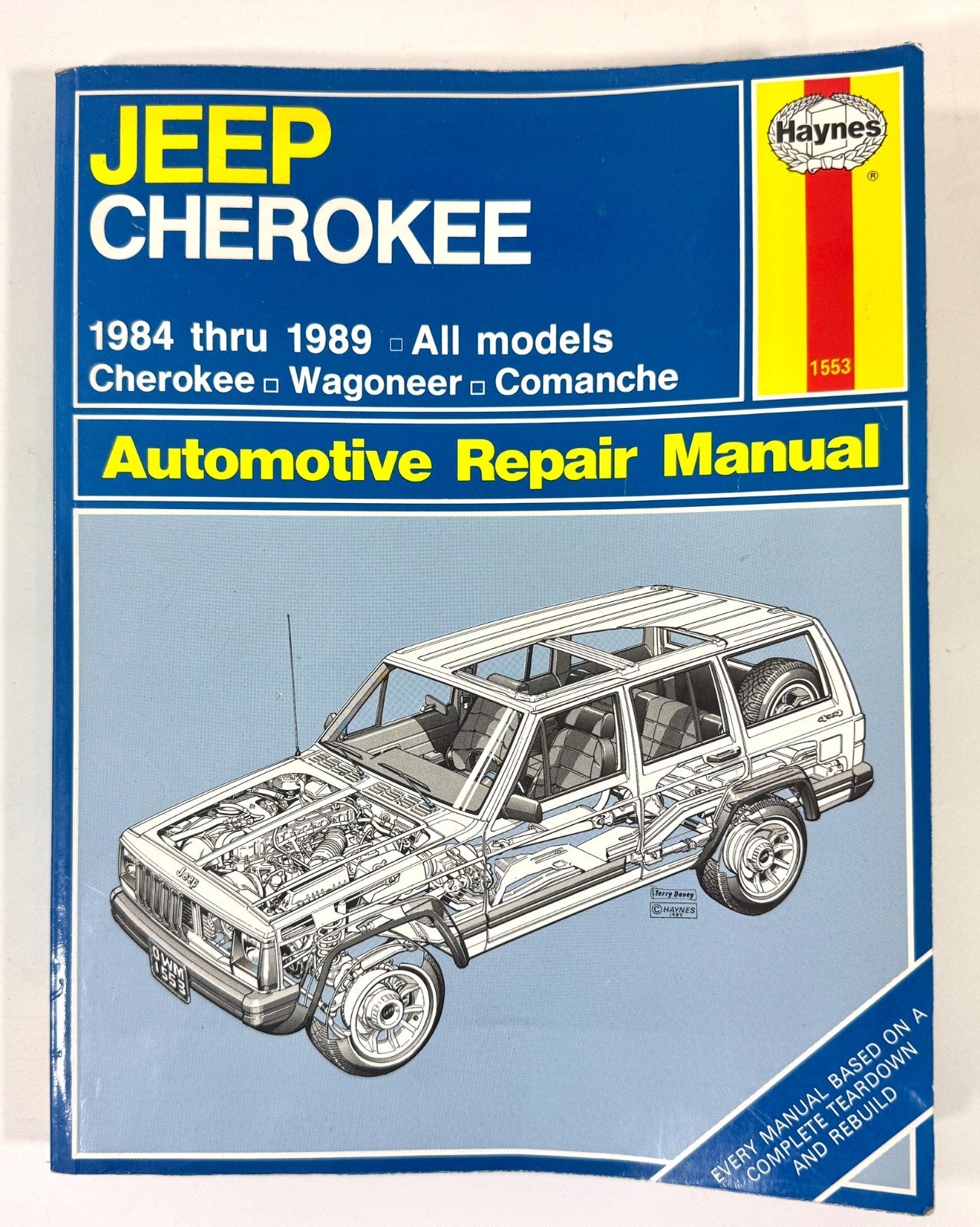 Repair Manual Haynes Jeep Cherokee Wagoneer Comanche 1984-19890