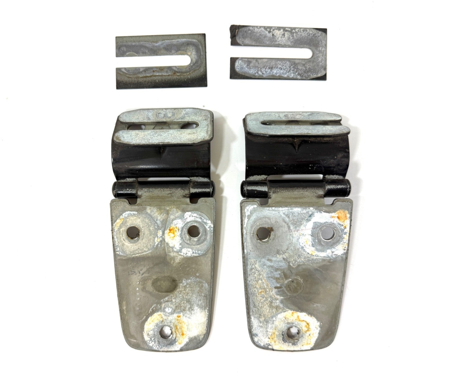 97-06 BLACK (PX8) Hood Hinge Factory OEM Pair Hinges Jeep TJ Wrangler1