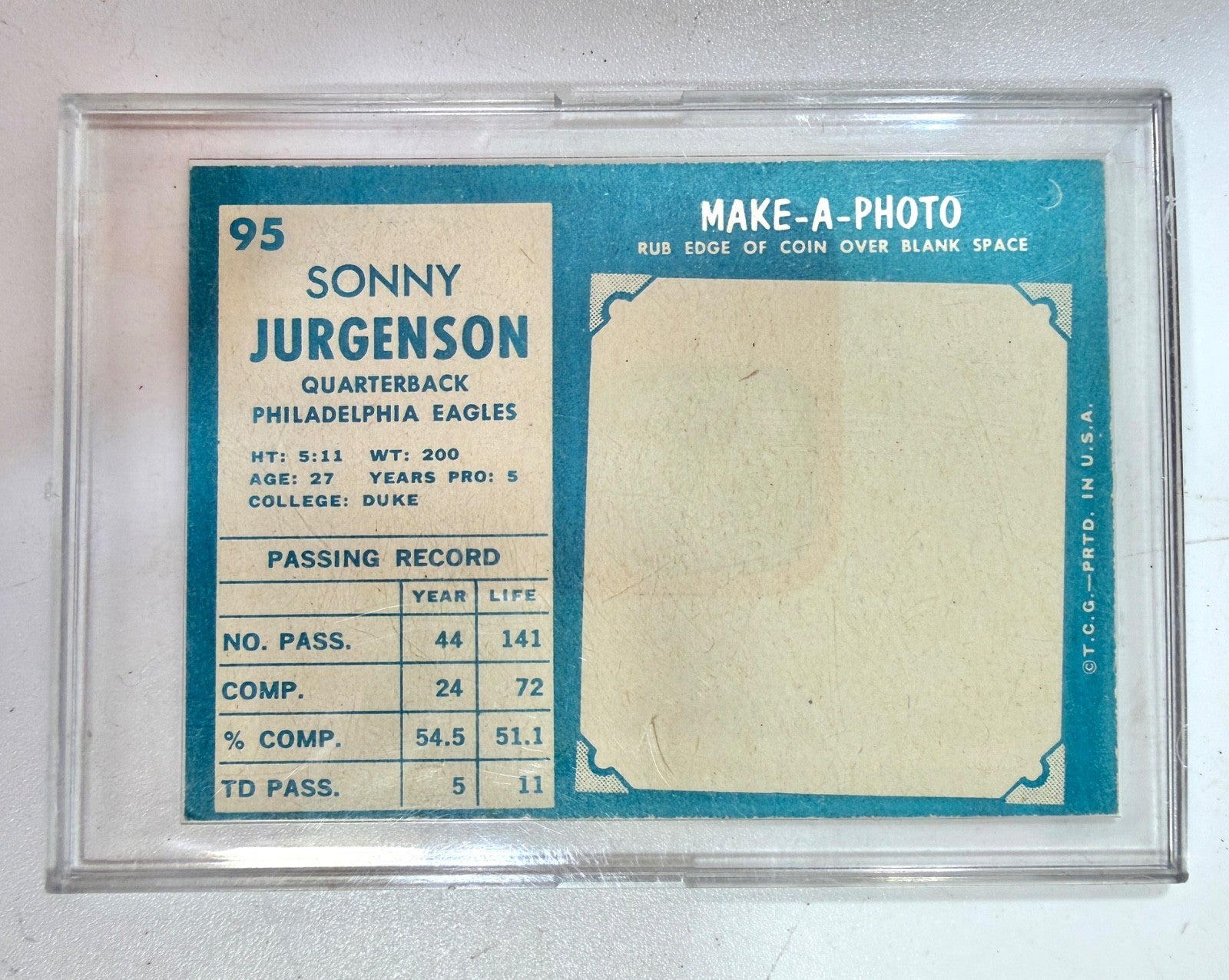 1961 Topps - Sonny Jurgensen #951