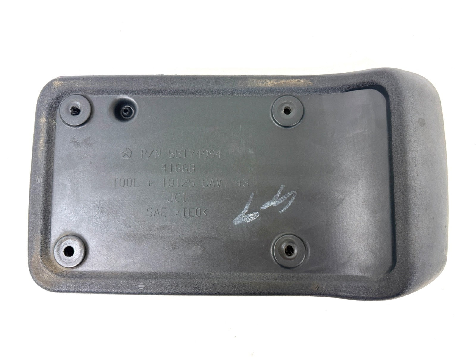 Jeep Wrangler TJ 1997-06 OEM Rear License Plate Bracket Holder Mount5