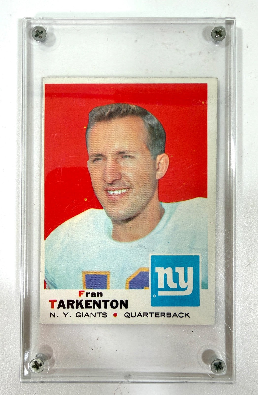1969 Topps - #150 Fran Tarkenton Giants card, Excellent condition0