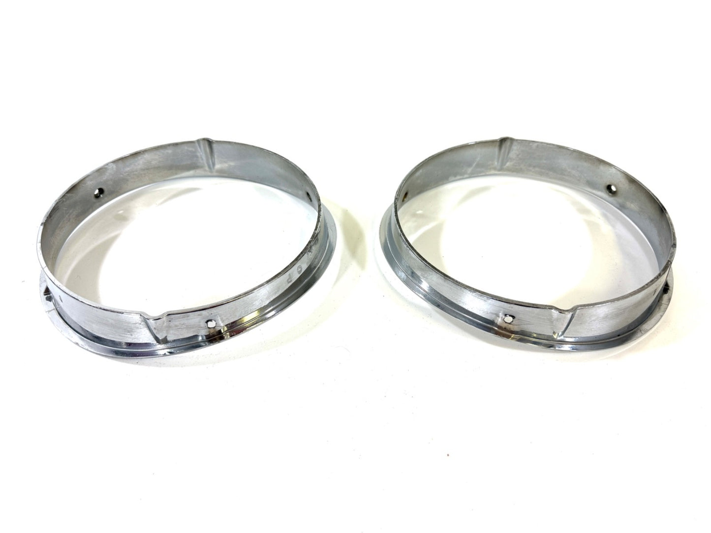Jeep Wrangler TJ 1997-2006 OEM Chrome RH and LH Headlight Trim Rings Bezels4