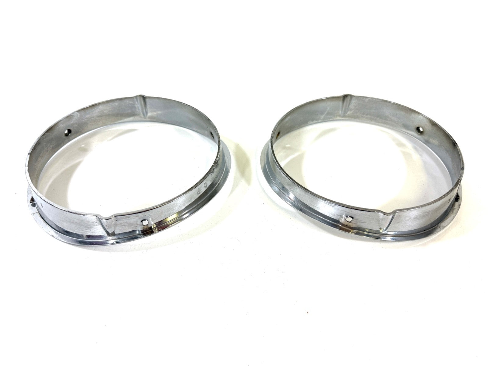 Jeep Wrangler TJ 1997-2006 OEM Chrome RH and LH Headlight Trim Rings Bezels4