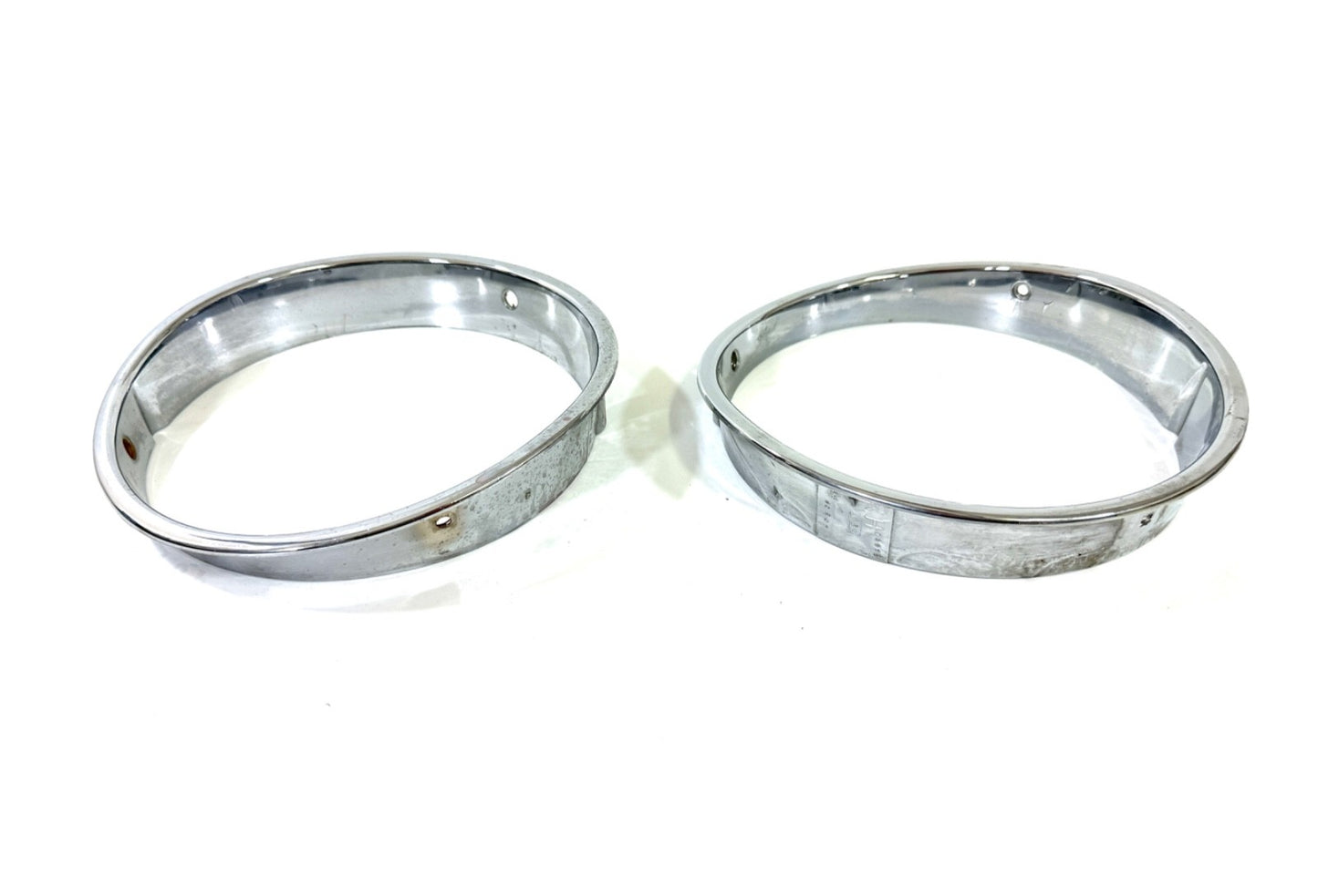 Jeep Wrangler TJ 1997-2006 OEM Chrome RH and LH Headlight Trim Rings Bezels2