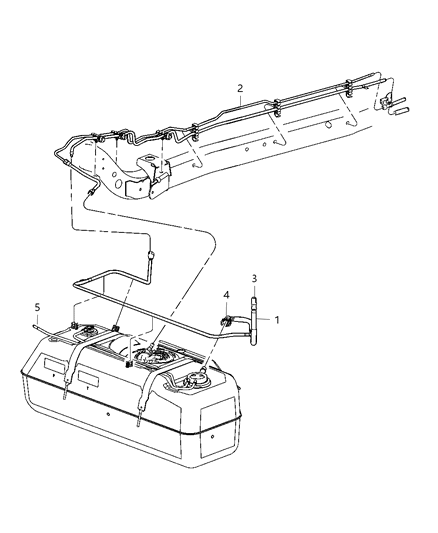 Genuine Mopar Control Valve To Canister Tube 52059585AD 2005-2006 Jeep Wrangler2