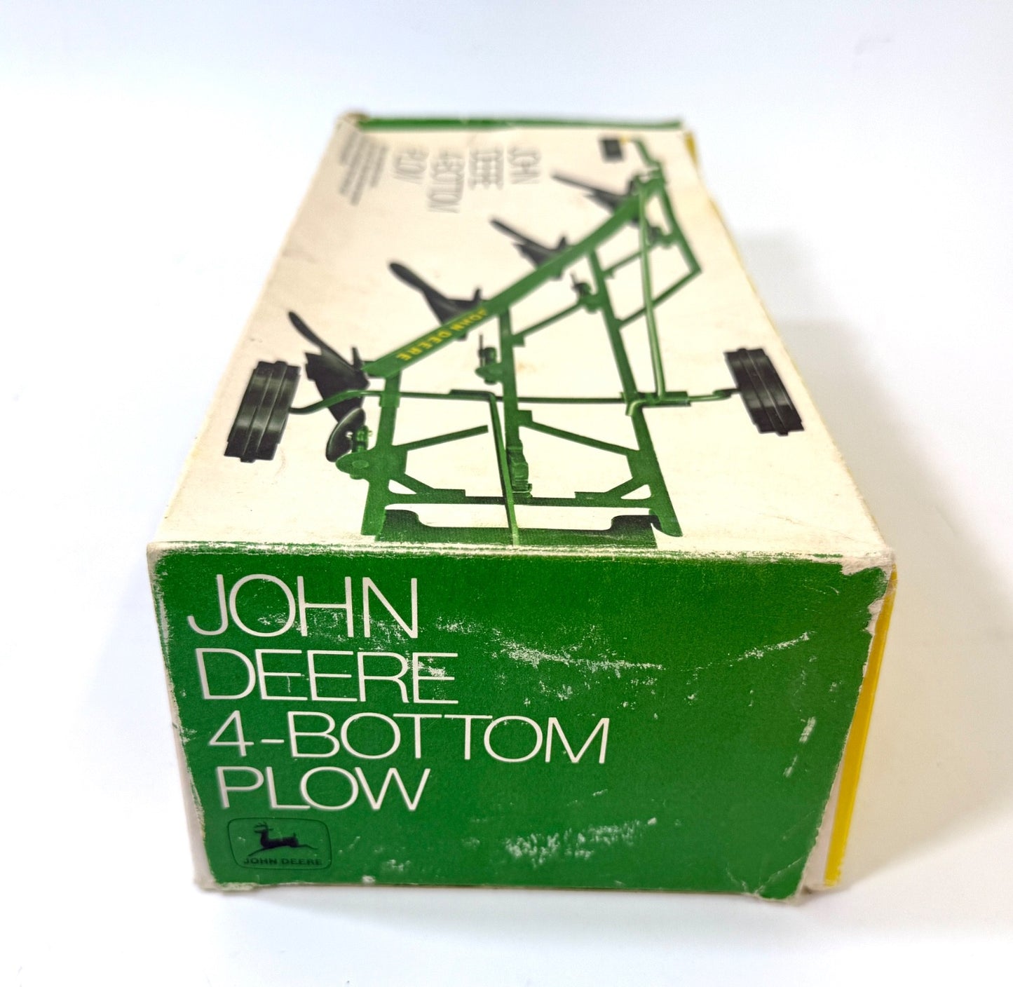 1/16 Vintage 1970's Original Ertl #527 John Deere Toy 4-Bottom Plow In Box2