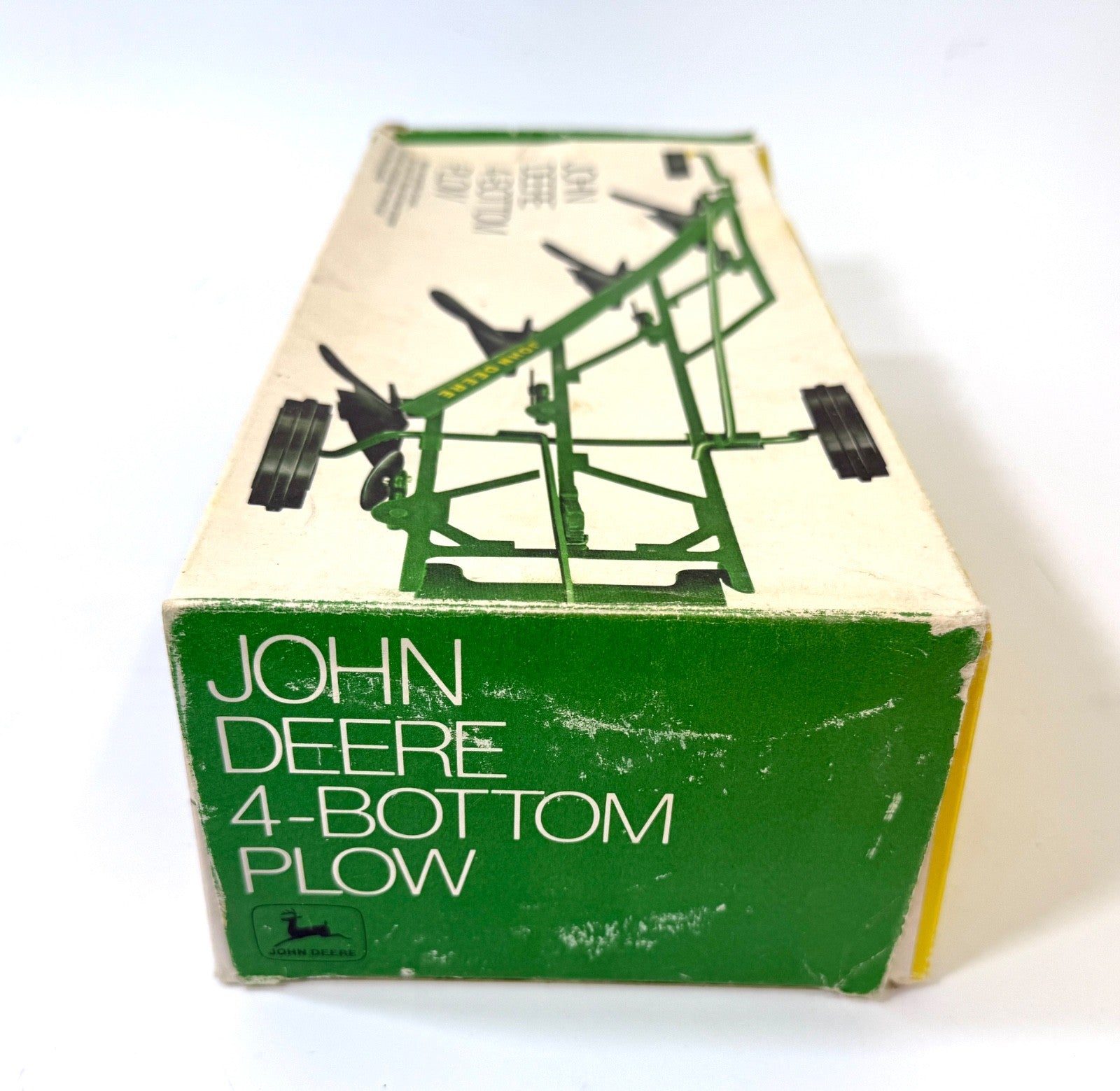 1/16 Vintage 1970's Original Ertl #527 John Deere Toy 4-Bottom Plow In Box2