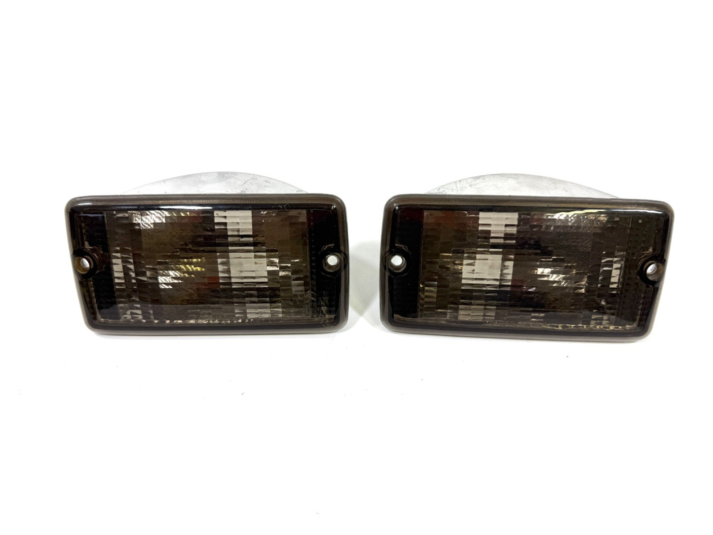 Jeep Wrangler TJ 97-06 BLACKOUT Set of Front RH LH Turn Signal Lens Pair0