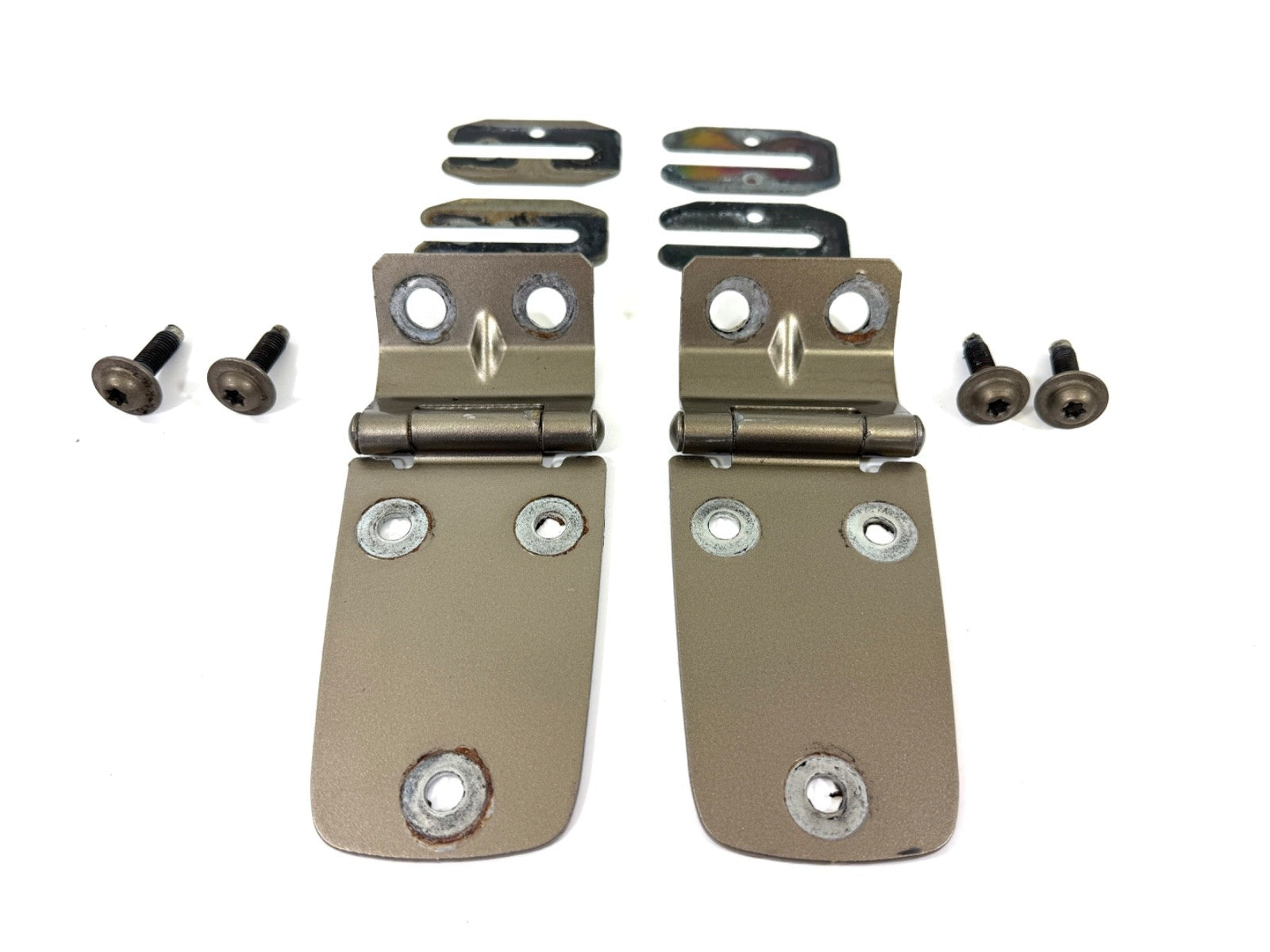 97-06 LIGHT KHAKI (PJC) Hood Hinge Factory OEM Pair Hinges Jeep TJ Wrangler1