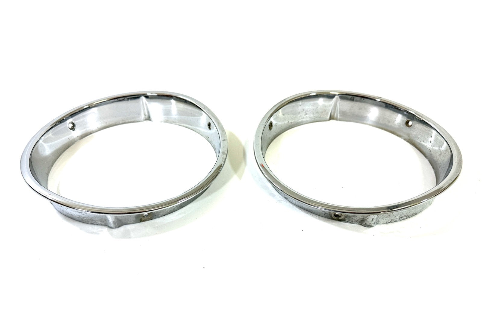 Jeep Wrangler TJ 1997-2006 OEM Chrome RH and LH Headlight Trim Rings Bezels1