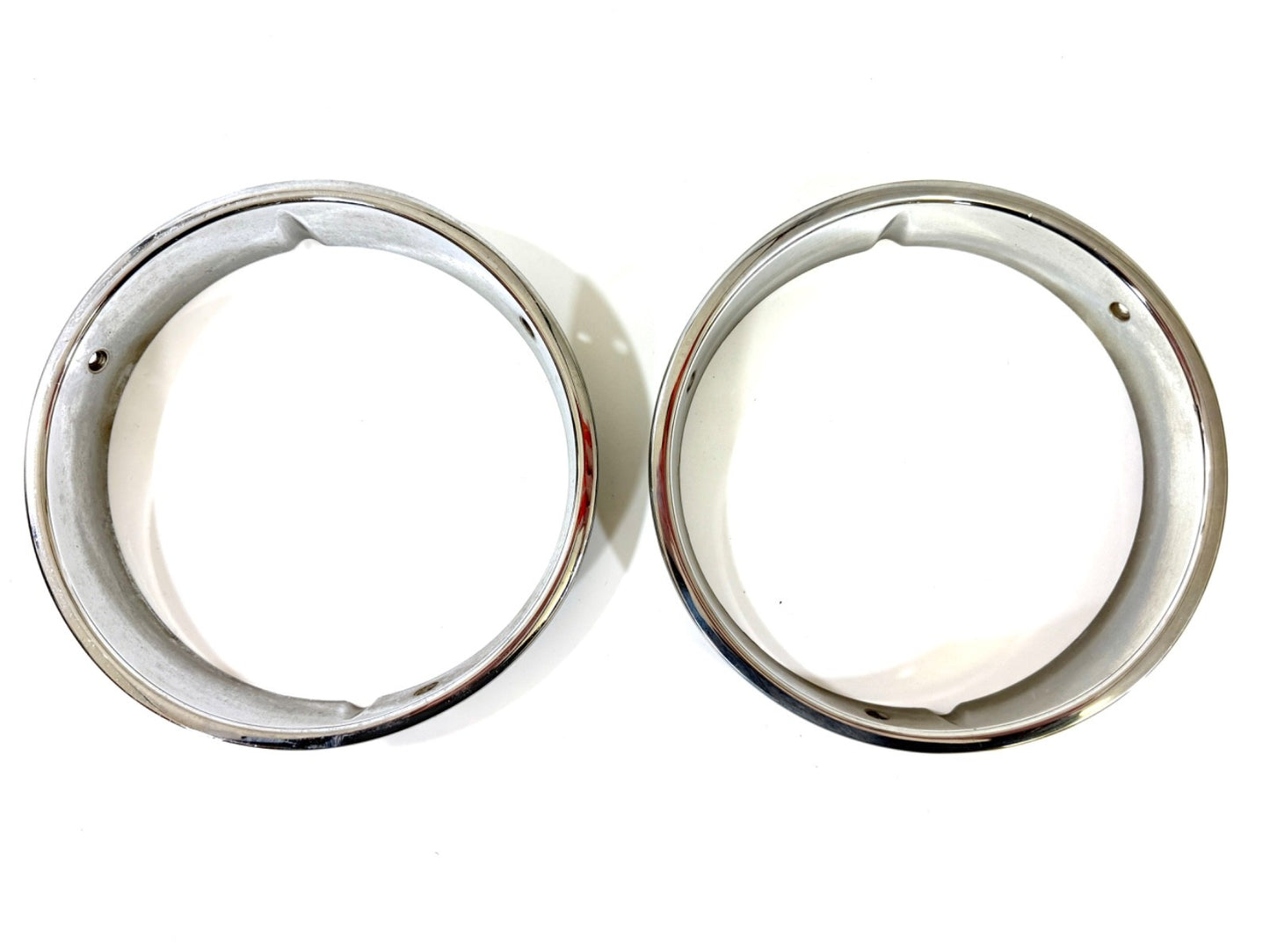 Jeep Wrangler TJ 1997-2006 OEM Chrome RH and LH Headlight Trim Rings Bezels0