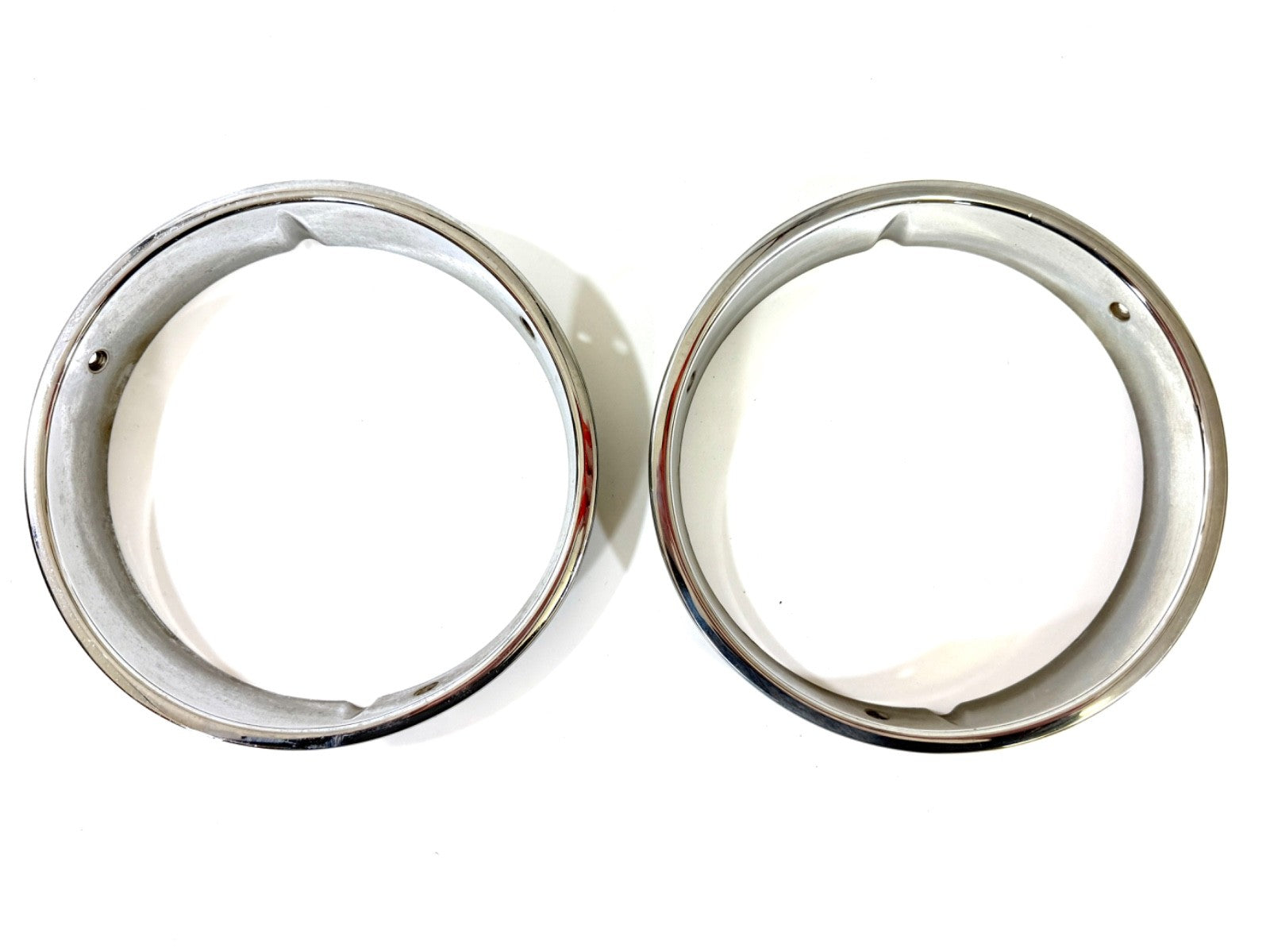 Jeep Wrangler TJ 1997-2006 OEM Chrome RH and LH Headlight Trim Rings Bezels0