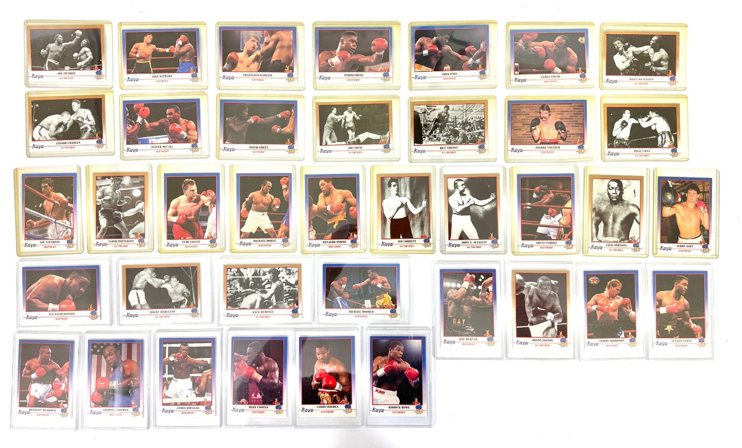 BOXING CARDS 1991 KAYO Lot of 38 Random Cards Mixed Vintage0