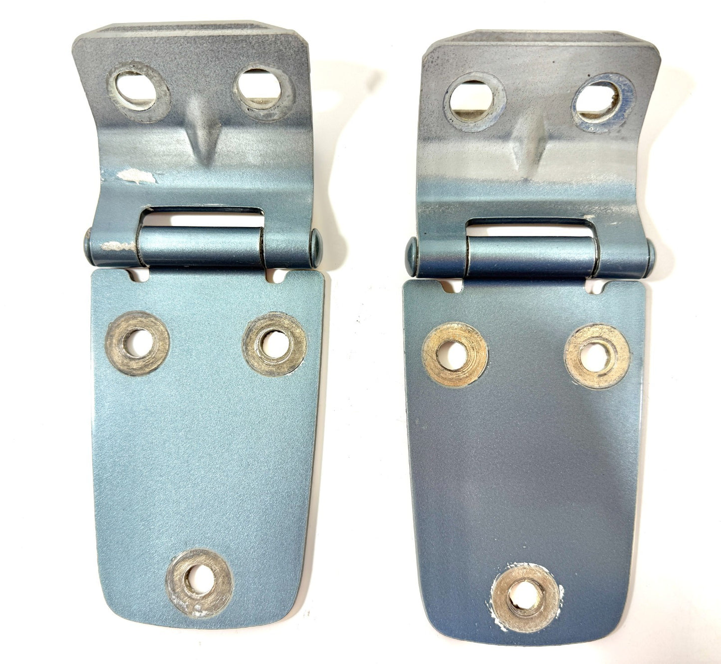 97-06 STEEL BLUE PBQ Hood Hinge Factory Pair Hinges Jeep TJ Wrangler incl Bolts1