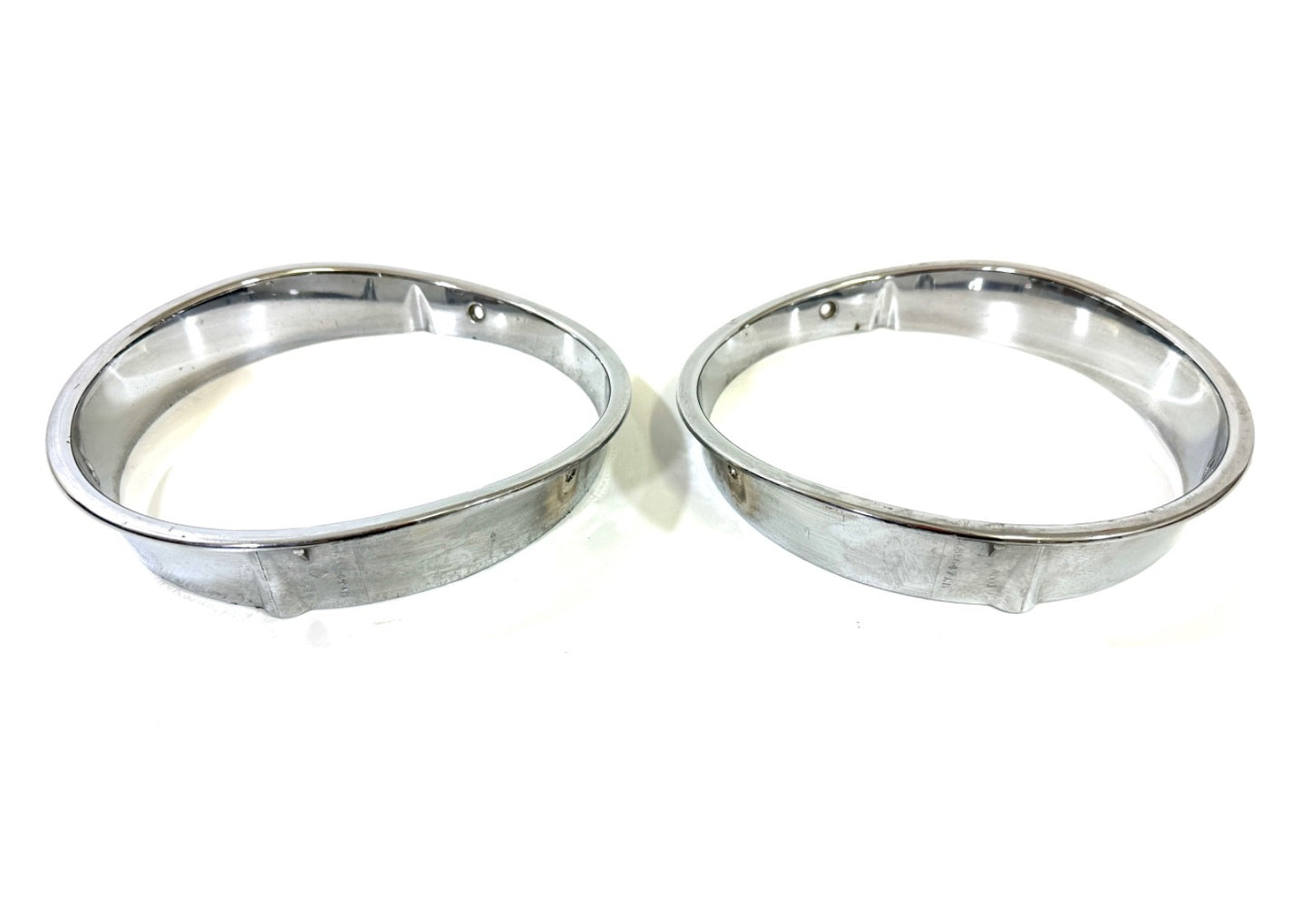 Jeep Wrangler TJ 1997-2006 OEM Chrome RH and LH Headlight Trim Rings Bezels3