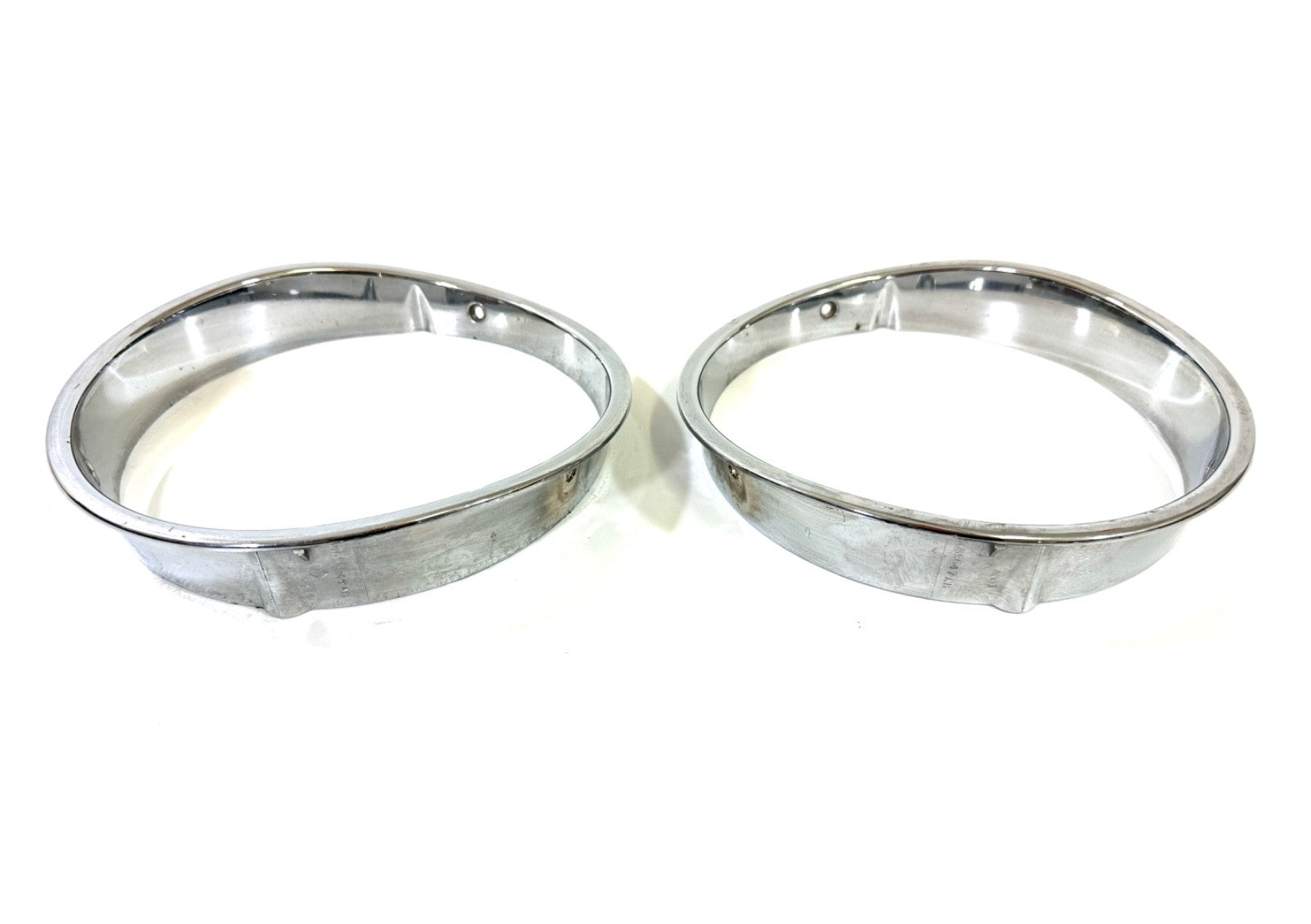 Jeep Wrangler TJ 1997-2006 OEM Chrome RH and LH Headlight Trim Rings Bezels3