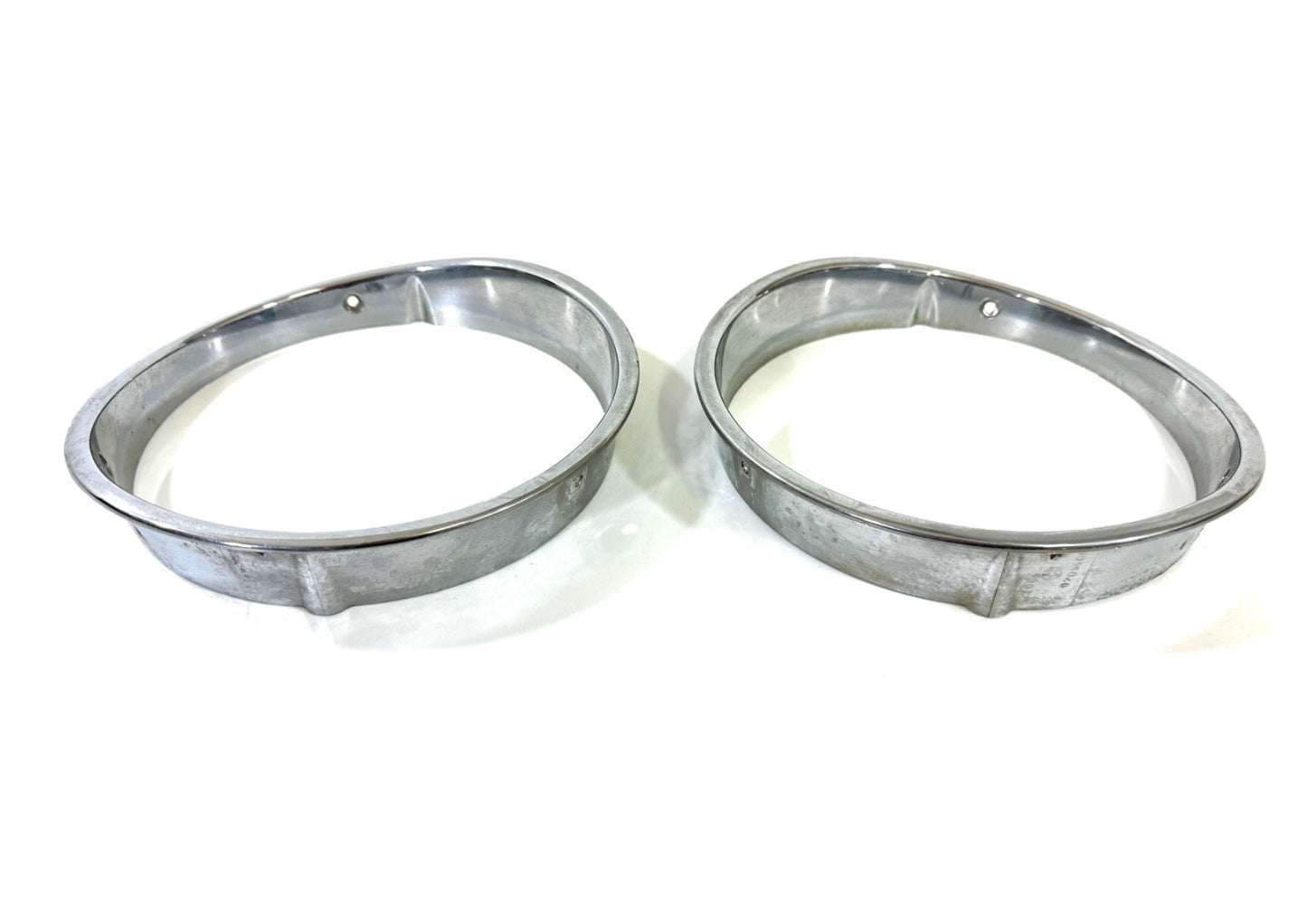 Jeep Wrangler TJ 1997-2006 OEM Chrome RH and LH Headlight Trim Rings Bezels3