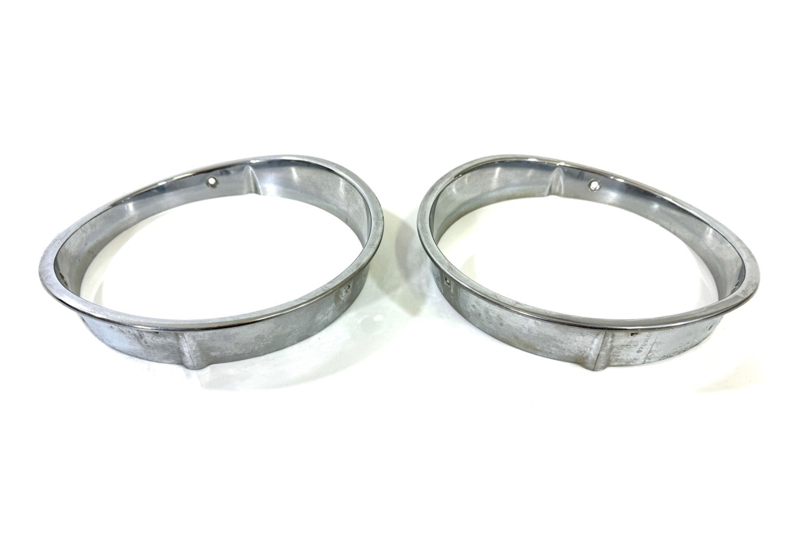 Jeep Wrangler TJ 1997-2006 OEM Chrome RH and LH Headlight Trim Rings Bezels3