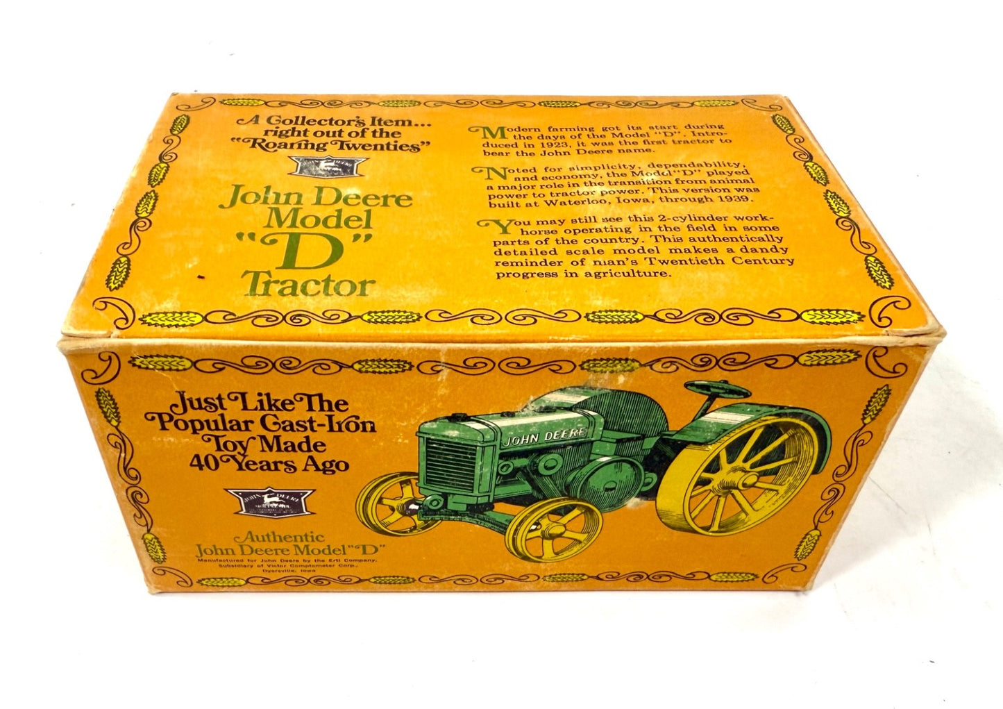 ERTL John Deere 1923 Model "D" Tractor #500 Toy 1/16 Die Cast Metal Farm U.S.A.0